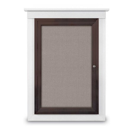 United Visual Products Letterboard, Hdr, 48x36, Black/Grey UV9020ACSH-BLACK-GREY